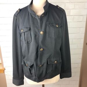 Apt 9 Military Gray Jacket Blazer